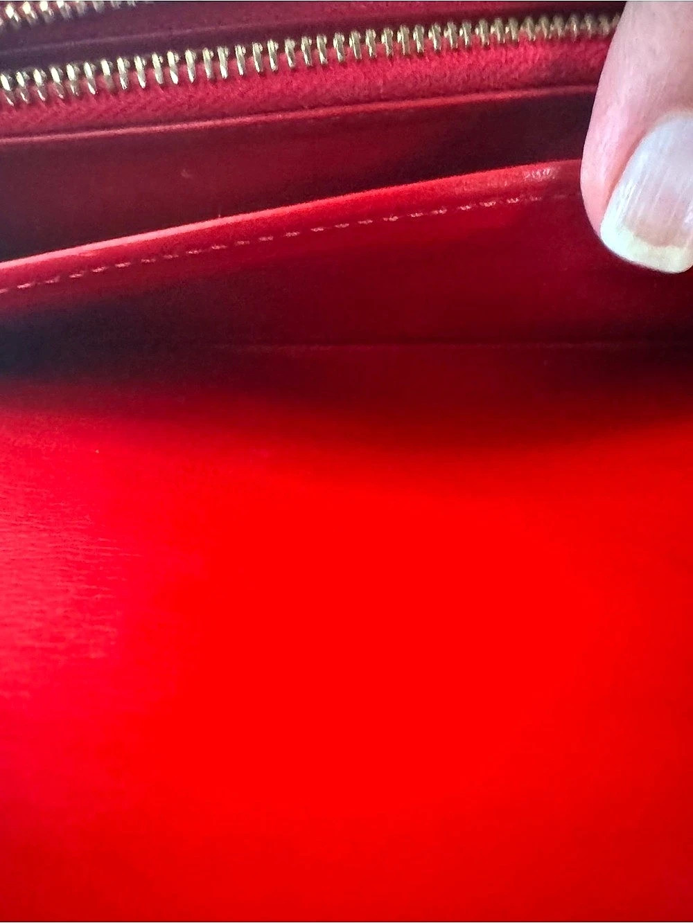 Celine Large Flap Wallet in Red - Picture 16 of 16